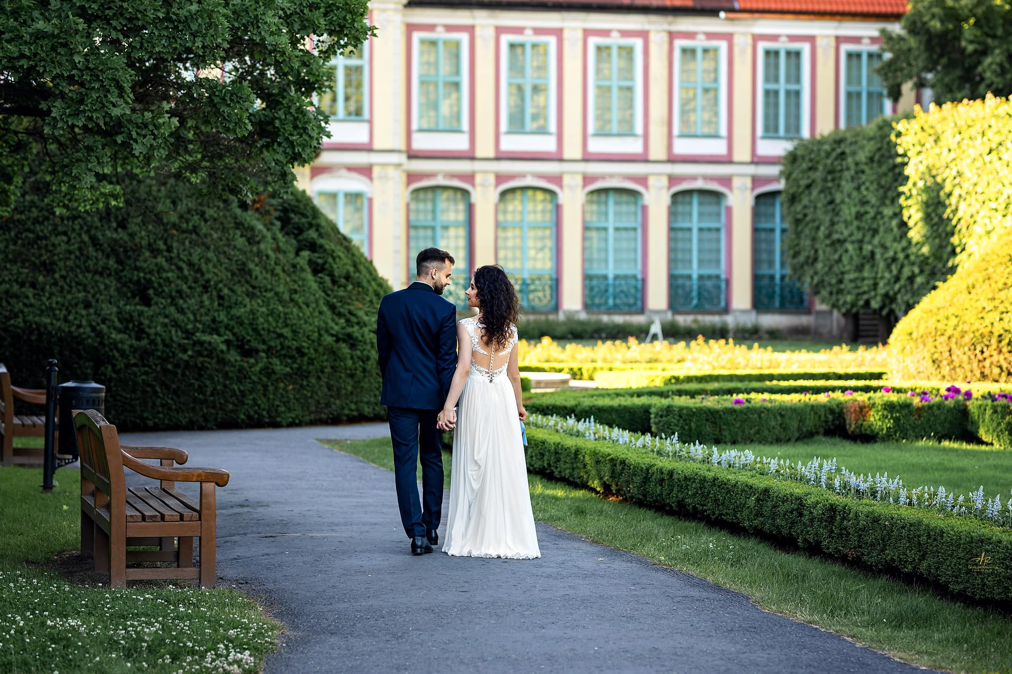 sesja ślubna w parku oliwskim