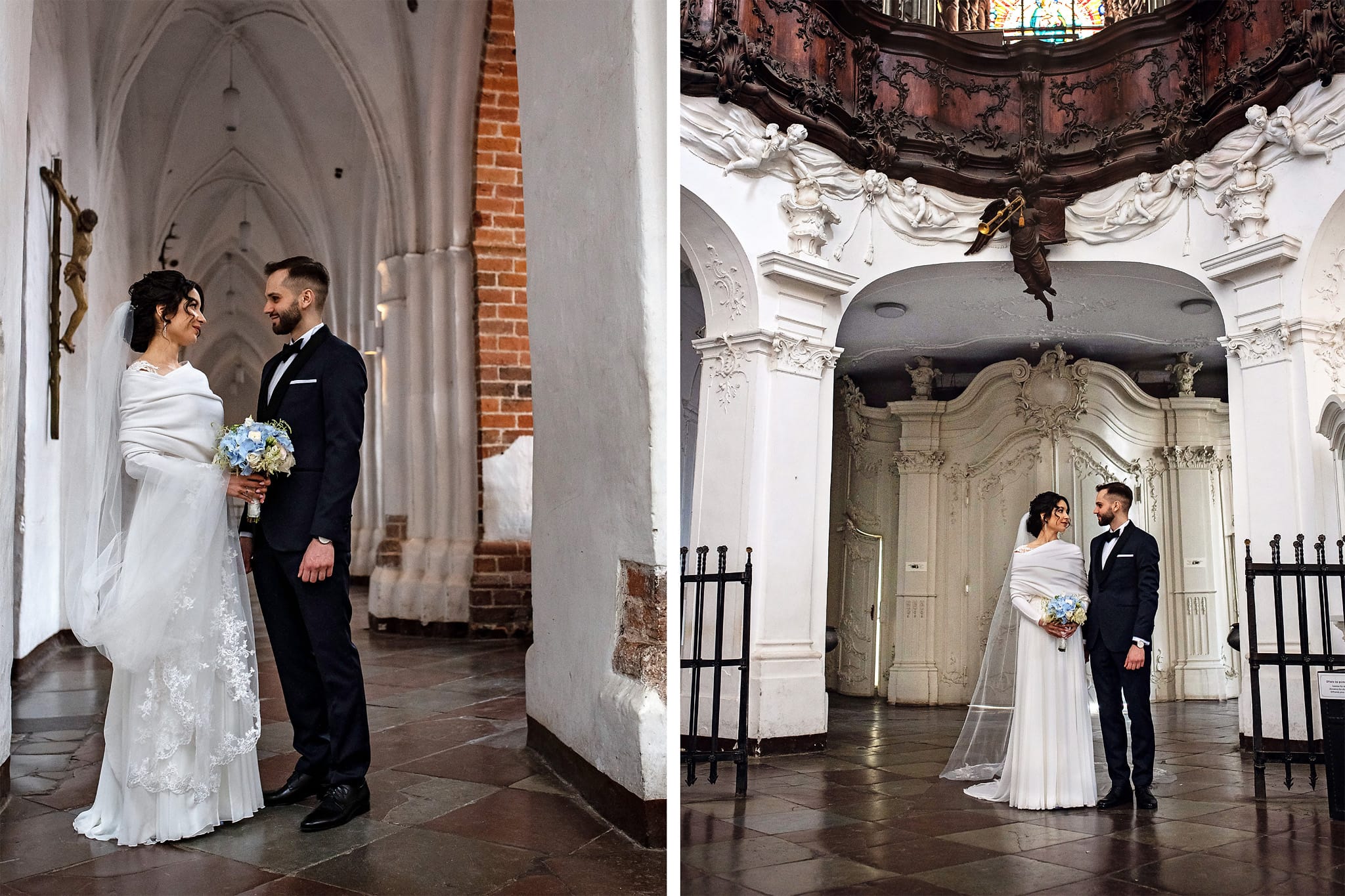 zdjęcia ślubne w kościele